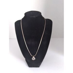 Zeta Tau Alpha Sorority Necklace Greek‎ Letters Silver Tone Pendant Jewelry